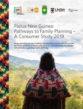 Cover page reads 'Papua New Guinea: Pathways to Family Planning'