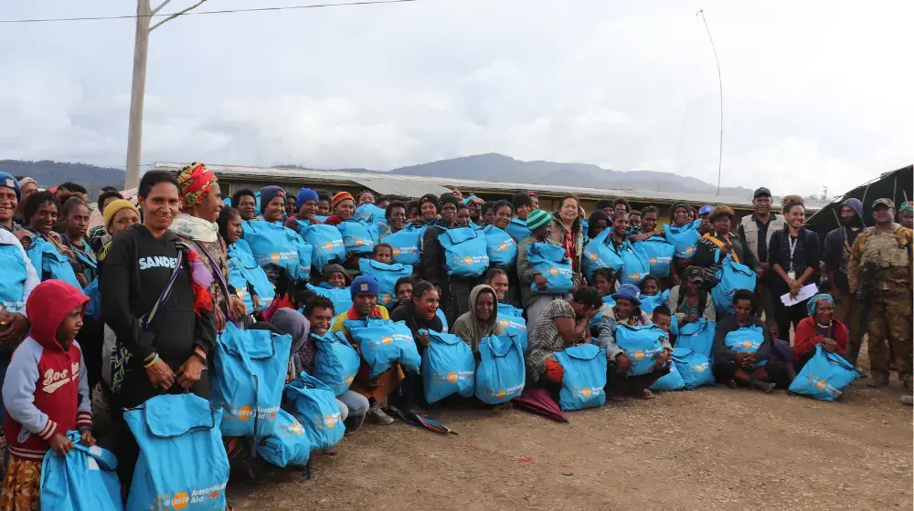 174 Dignity Kits successfully distributed to women and girls affected by the Mulitaka Landslide in Enga Province