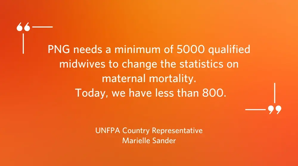 "One woman dying from a preventable cause related to pregnancy or childbirth, is one woman too many": UNFPA Country Representative Renews Calls to Invest in Women’s Health. 