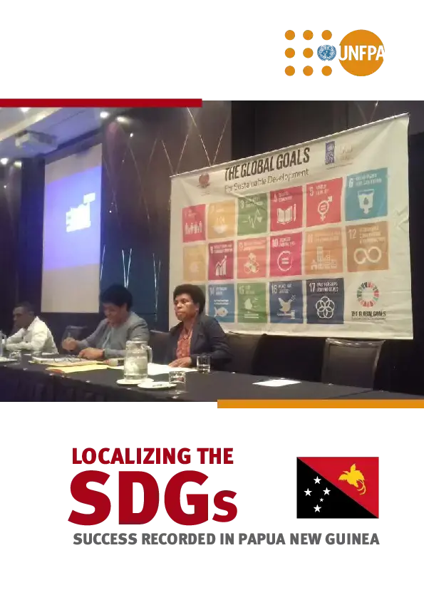 Localizing the SDGs success recorded in Papua New Guinea