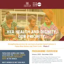 Strengthening services for survivors of gender-based violence in Papua New Guinea and Timor-Leste - Phase 2